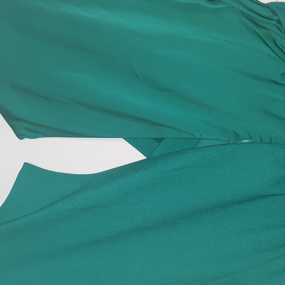 Cushnie for Target Emerald Green Faux Wrap Long Sleeved Dress Size 6 NWT - Picture 10 of 16
